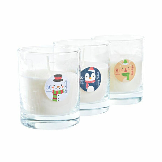 Candle DKD Home Decor Christmas Snow Doll (3 Units)